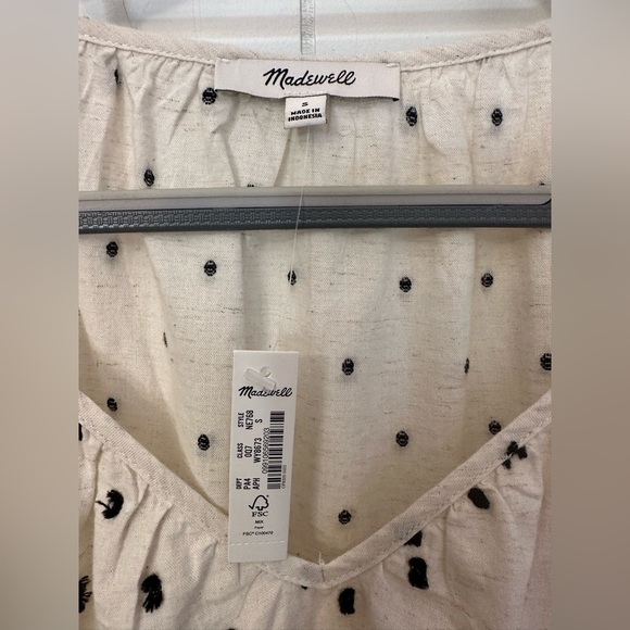NWT Madewell Linen Blend Lorelei Mini Women’s Dress Size Small - Picture 9 of 13